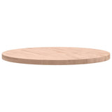 Table top Ø90x4 cm round solid beech wood