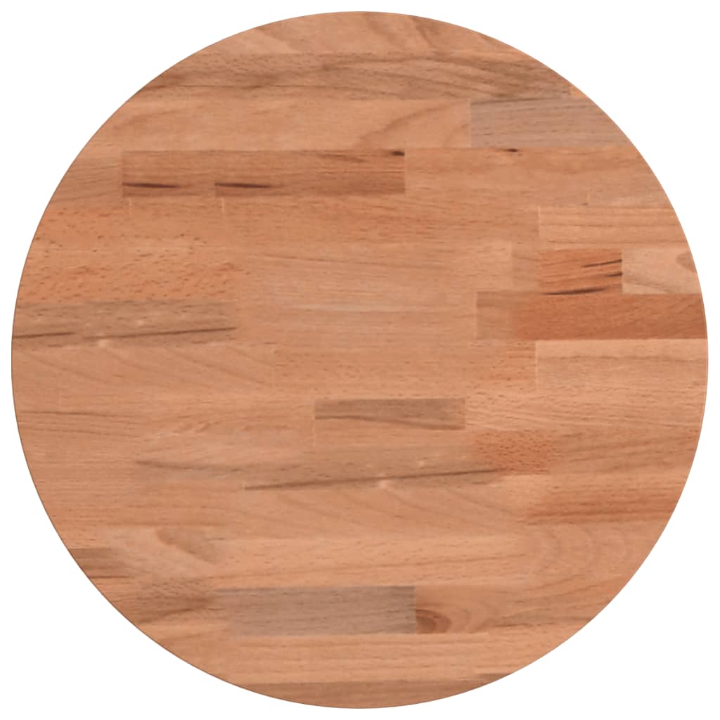 Table top Ø30x1.5 cm round solid beech wood