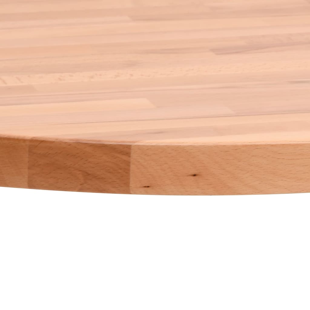 Table top Ø30x1.5 cm round solid beech wood