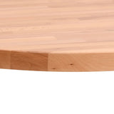 Table top Ø70x1.5 cm round solid beech wood