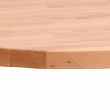 Table top Ø80x1.5 cm round solid beech wood