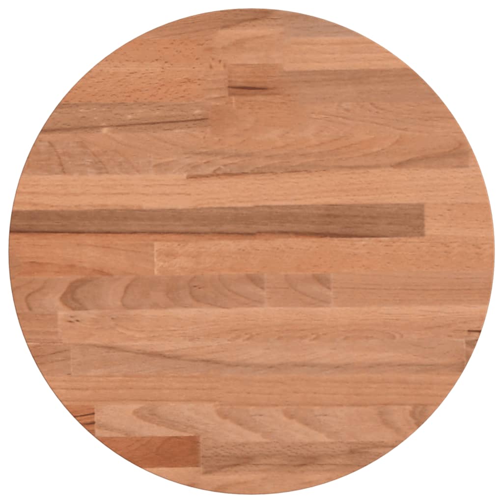 Table top Ø30x2.5 cm round solid beech wood