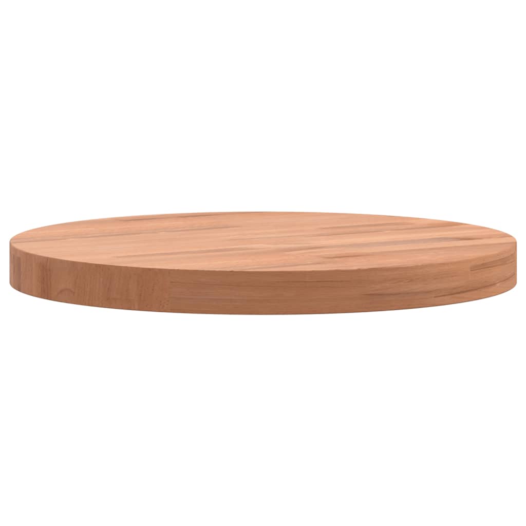 Table top Ø30x2.5 cm round solid beech wood