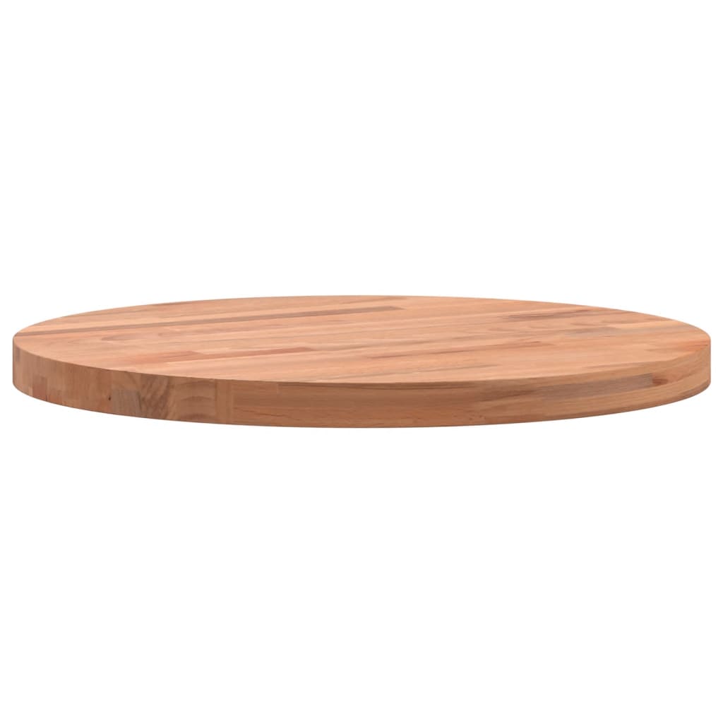 Table top Ø40x2.5 cm round solid beech wood