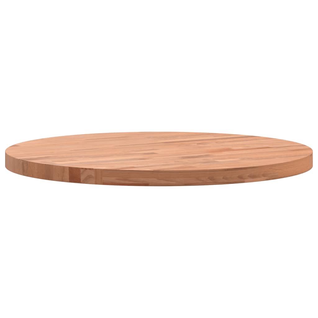 Table top Ø50x2.5 cm round solid beech wood