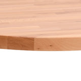 Table top Ø60x2.5 cm round solid beech wood