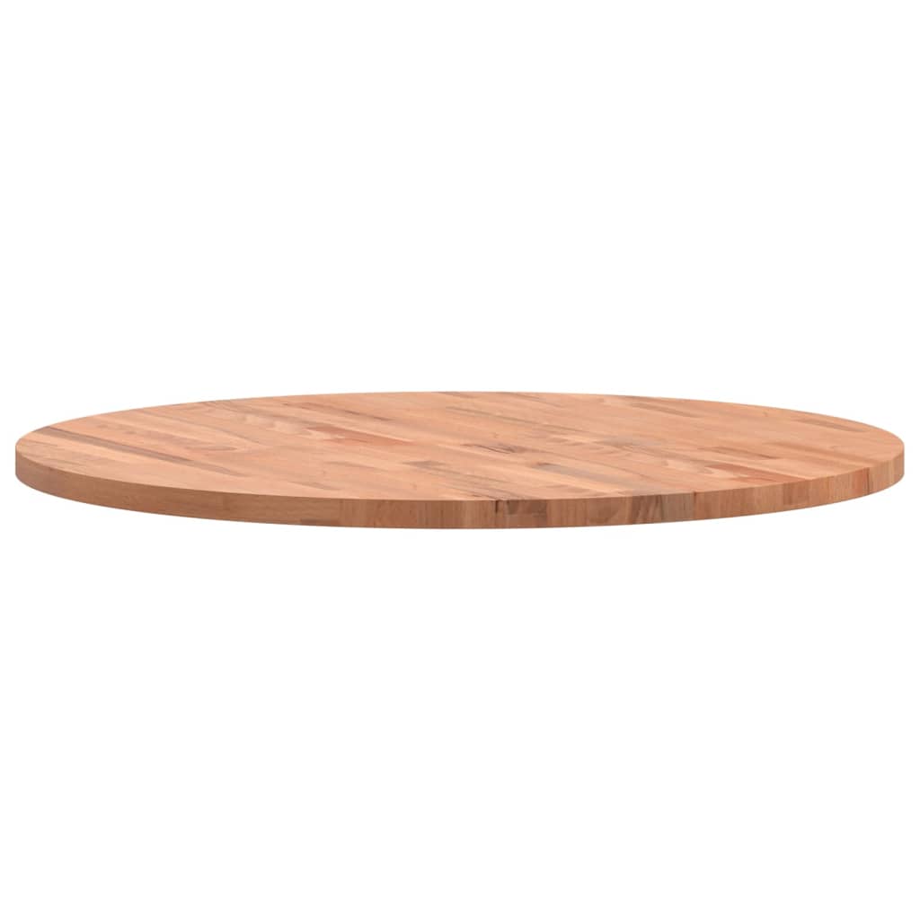 Table top Ø80x2.5 cm round solid beech wood