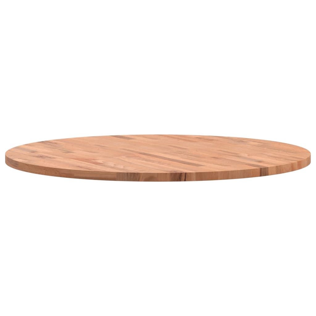 Table top Ø90x2.5 cm round solid beech wood