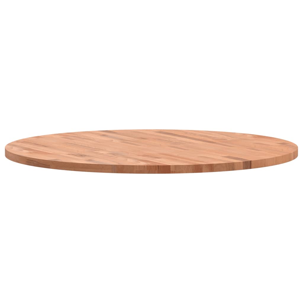 Table top Ø90x2.5 cm round solid beech wood