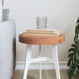 Table top Ø30x4 cm round solid beech wood