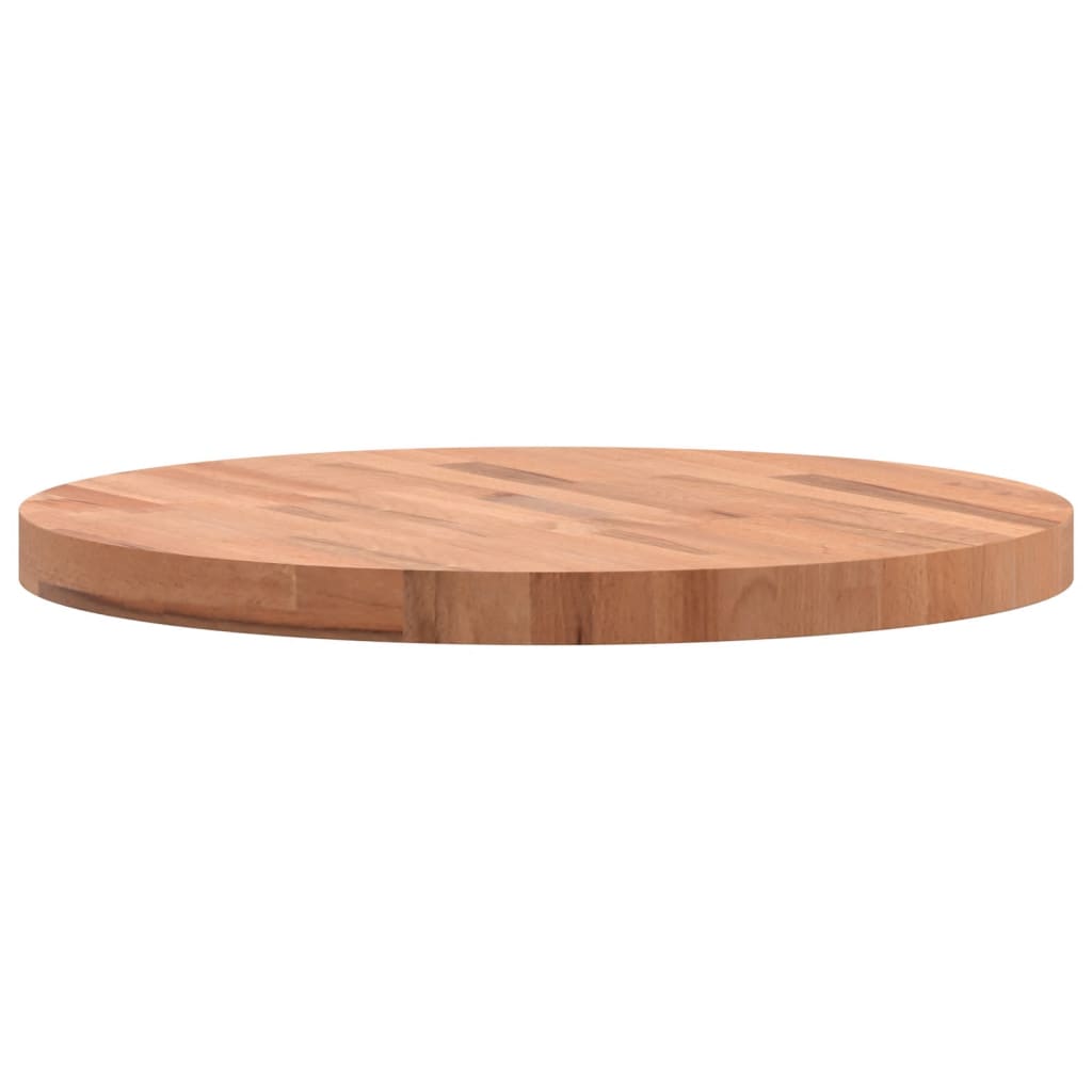 Table top Ø60x4 cm round solid beech wood