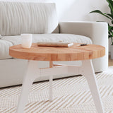 Table top Ø60x4 cm round solid beech wood