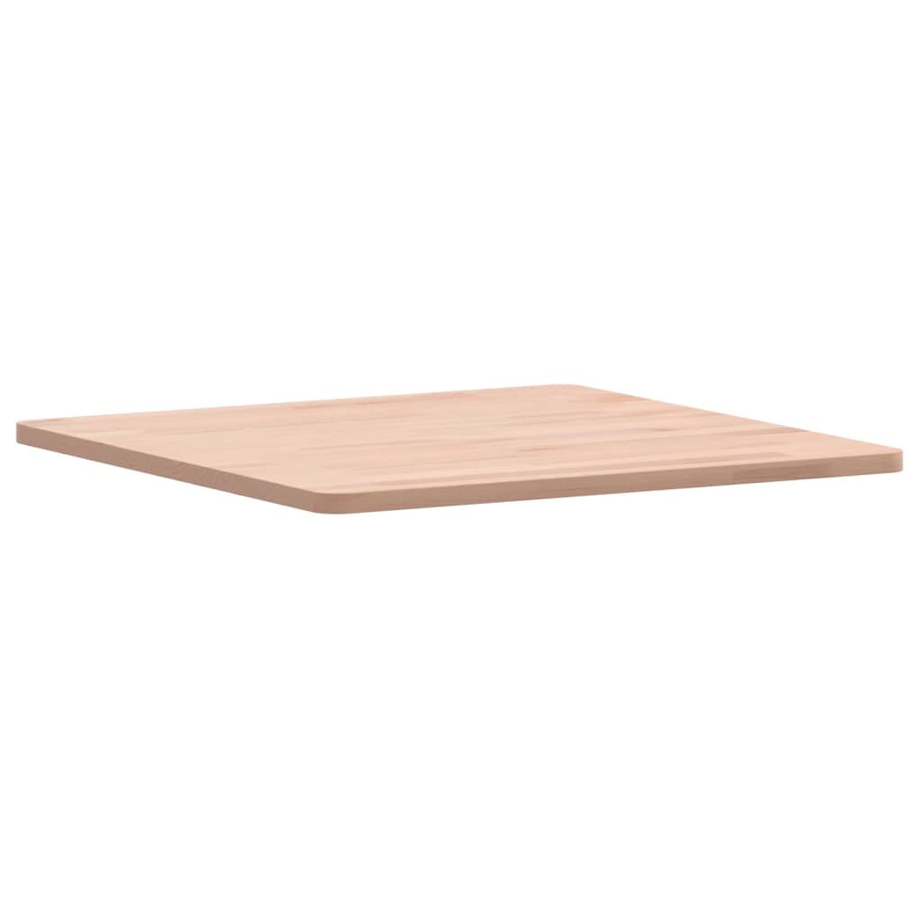 Table top 50x50x1.5 cm square solid beech wood