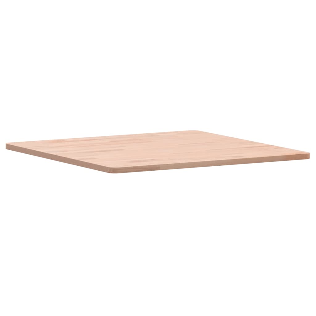 Table top 60x60x1.5 cm square solid beech wood