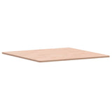 Table top 80x80x1.5 cm square solid beech wood