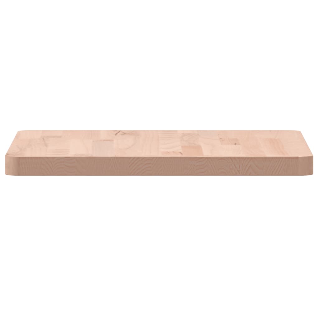 Table top 40x40x2.5 cm square solid beech wood