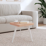 Table top 40x40x4 cm square solid beech wood