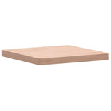 Table top 50x50x4 cm square solid beech wood