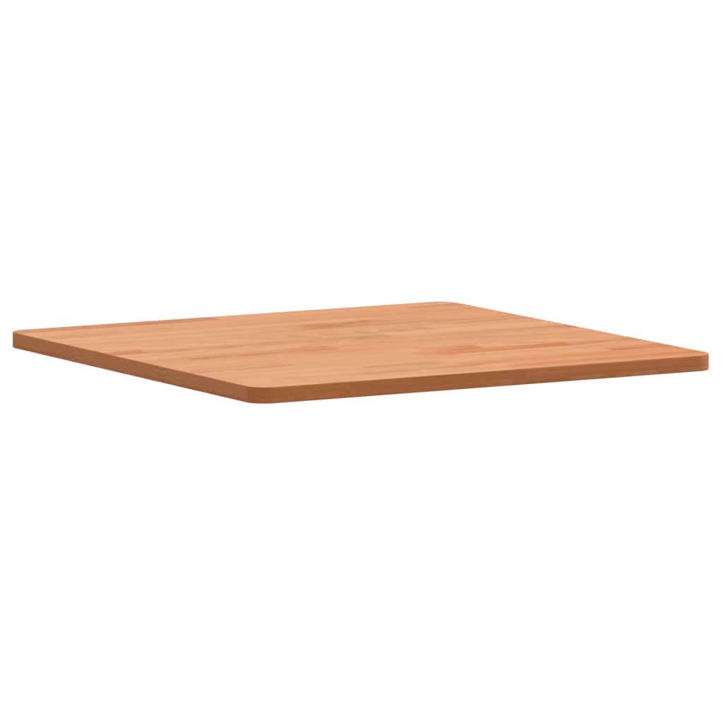 Table top 50x50x1.5 cm square solid beech wood