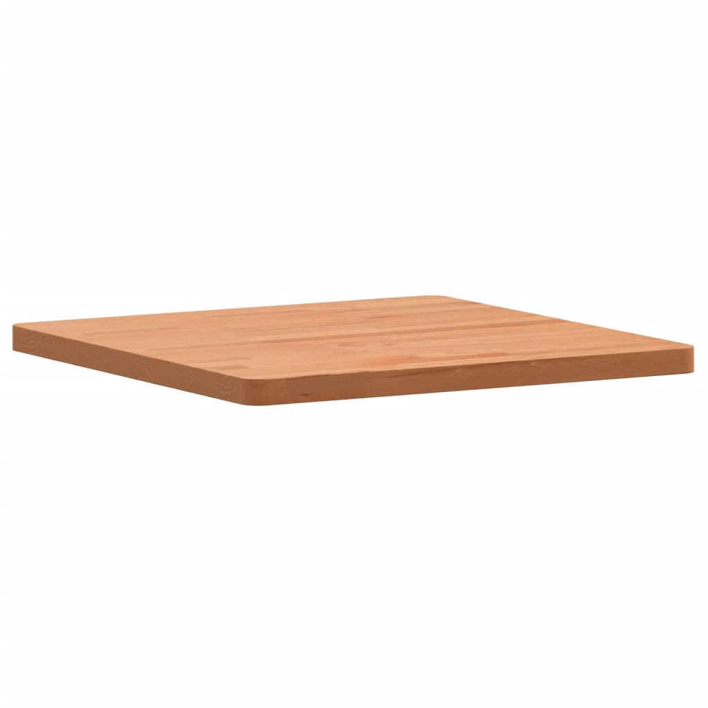 Table top 50x50x2.5 cm square solid beech wood