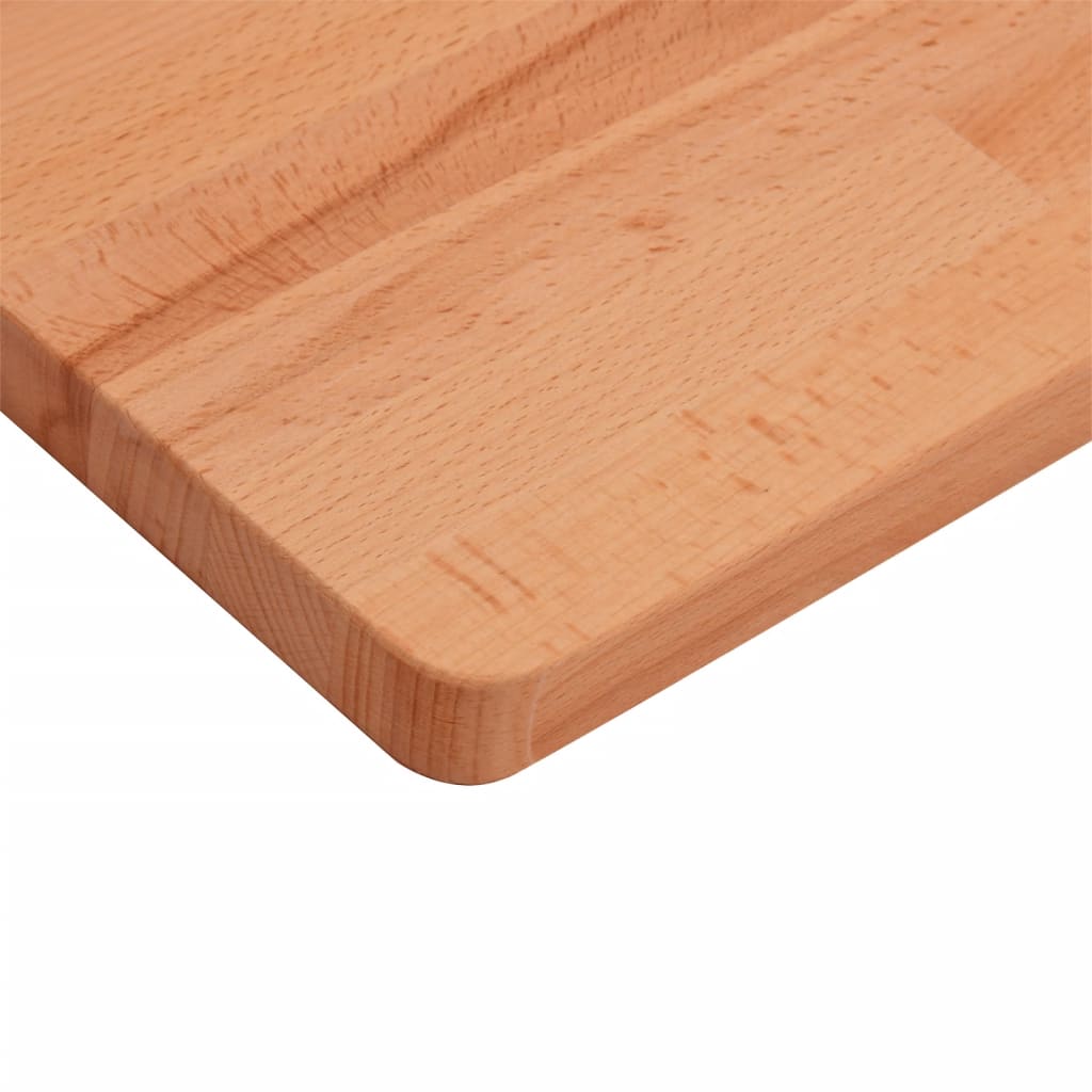 Table top 50x50x2.5 cm square solid beech wood