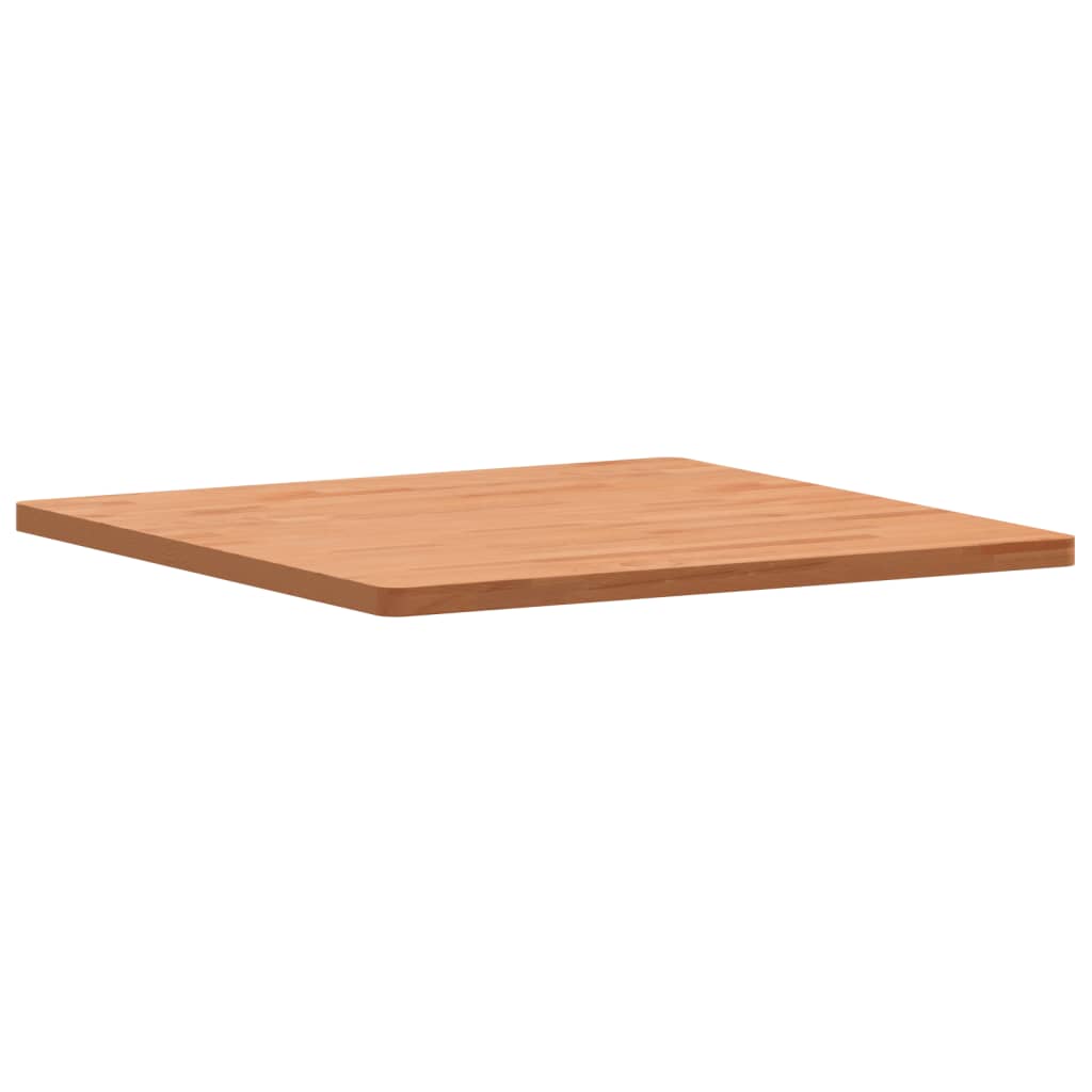 Table top 70x70x2.5 cm square solid beech wood