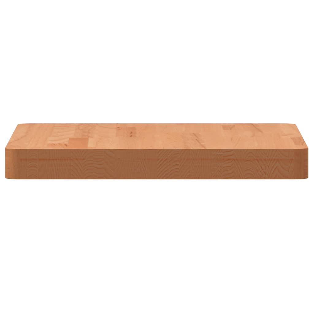 Table top 40x40x4 cm square solid beech wood