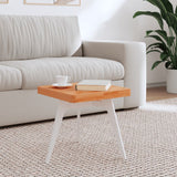 Table top 40x40x4 cm square solid beech wood