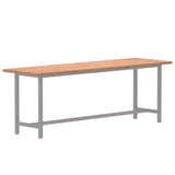 Desk top 180x55x2.5 cm solid beech wood