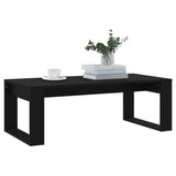 Table basse noir 102x50x35 cm bois d'ingénierie