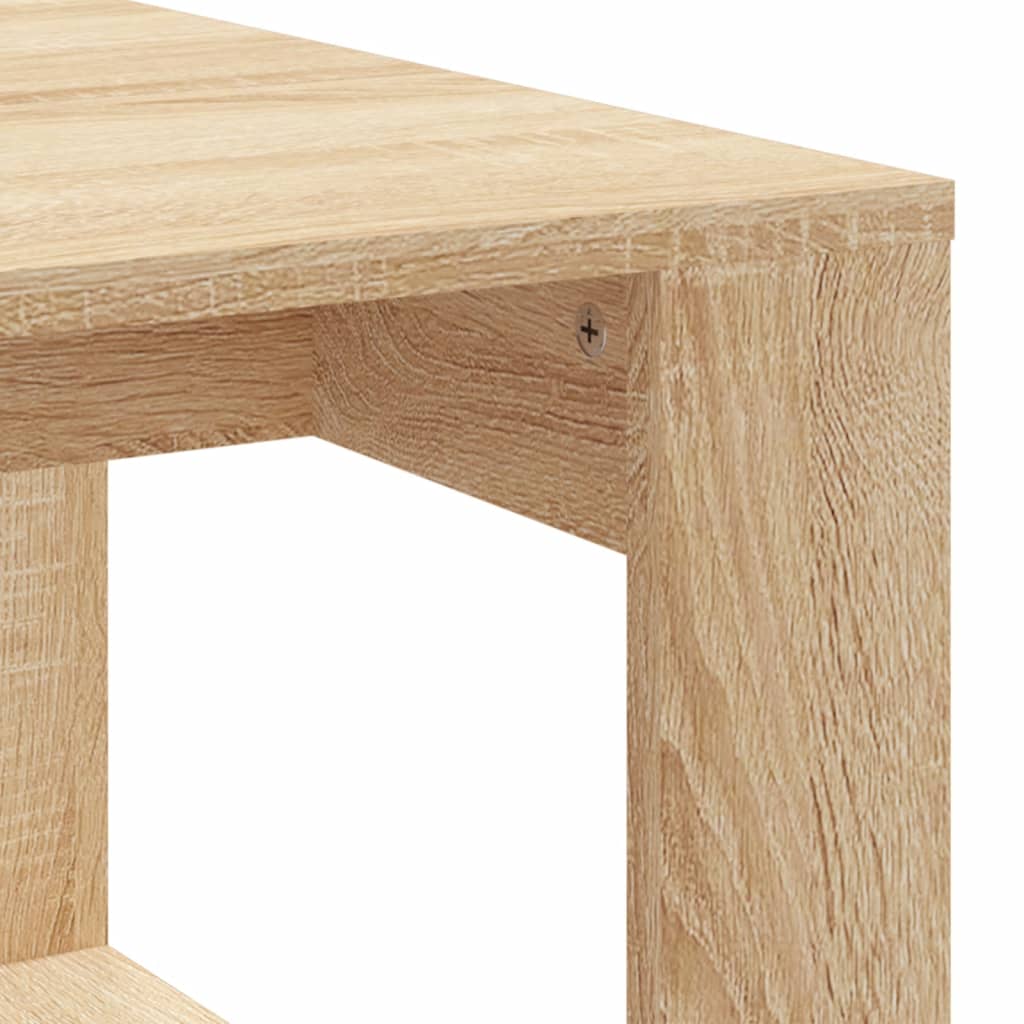 Table basse chêne sonoma 102x50x35 cm bois d'ingénierie