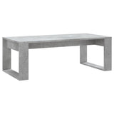 Betongrauer Couchtisch 102x50x35 cm, Holzwerkstoff