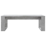 Betongrauer Couchtisch 102x50x35 cm, Holzwerkstoff