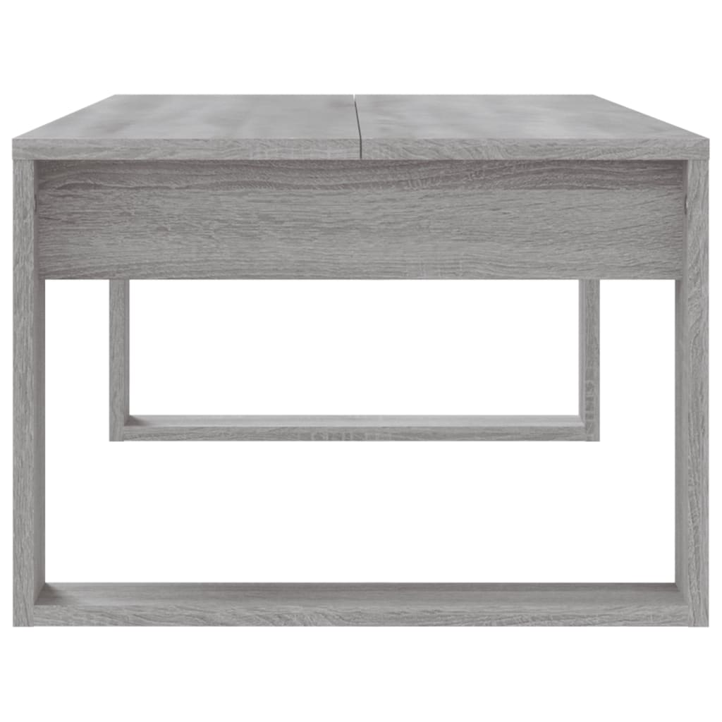 Table basse sonoma gris 102x50x35 cm bois d'ingénierie