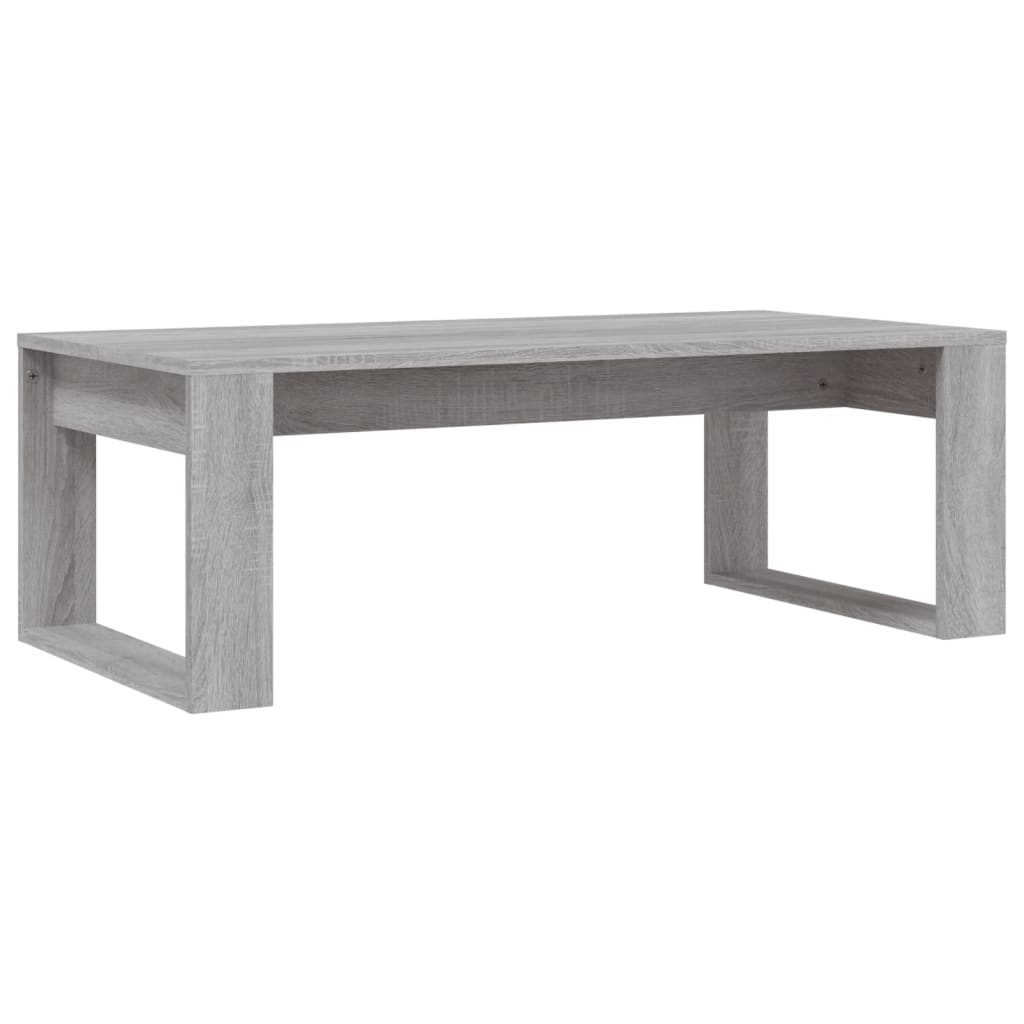 Table basse sonoma gris 102x50x35 cm bois d'ingénierie