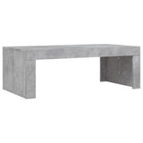 Betongrauer Couchtisch 102x50x36 cm, Holzwerkstoff