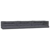 Coussins de palette lot de 7 anthracite tissu