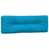 Coussins de palette lot de 7 bleu tissu