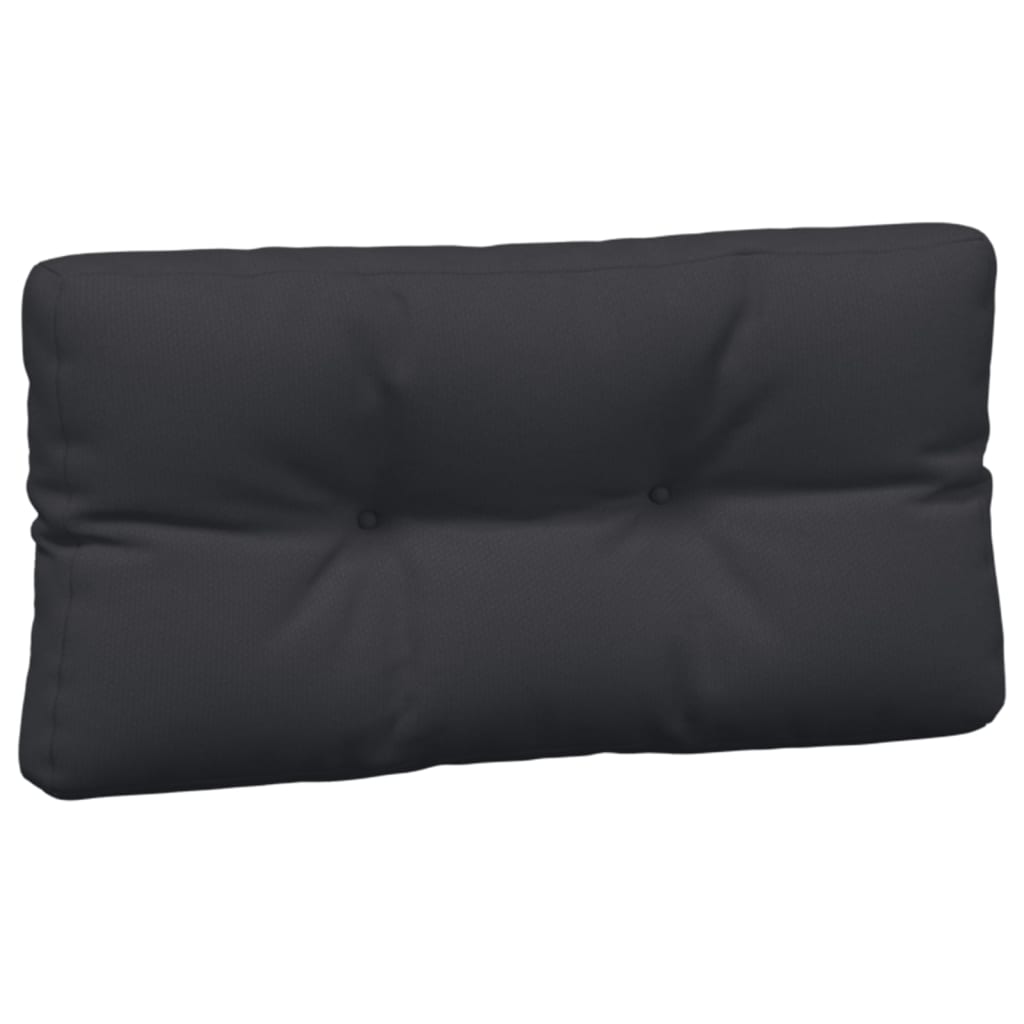 Coussins de palette lot de 7 noir tissu