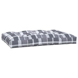 Coussins de palette lot de 7 motif de carreaux gris tissu