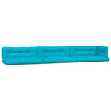 Coussins de palette lot de 7 turquoise tissu