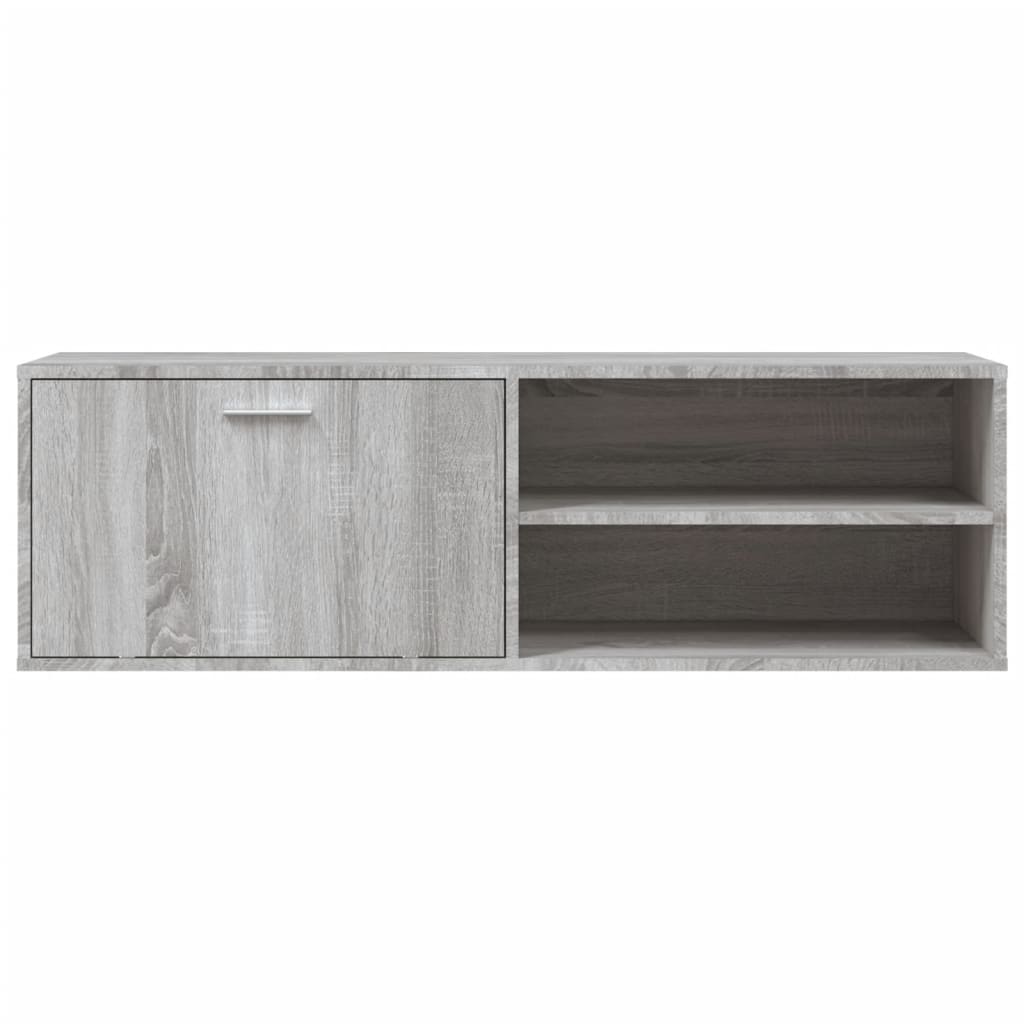 Meuble TV sonoma gris 120x34x37 cm bois d'ingénierie