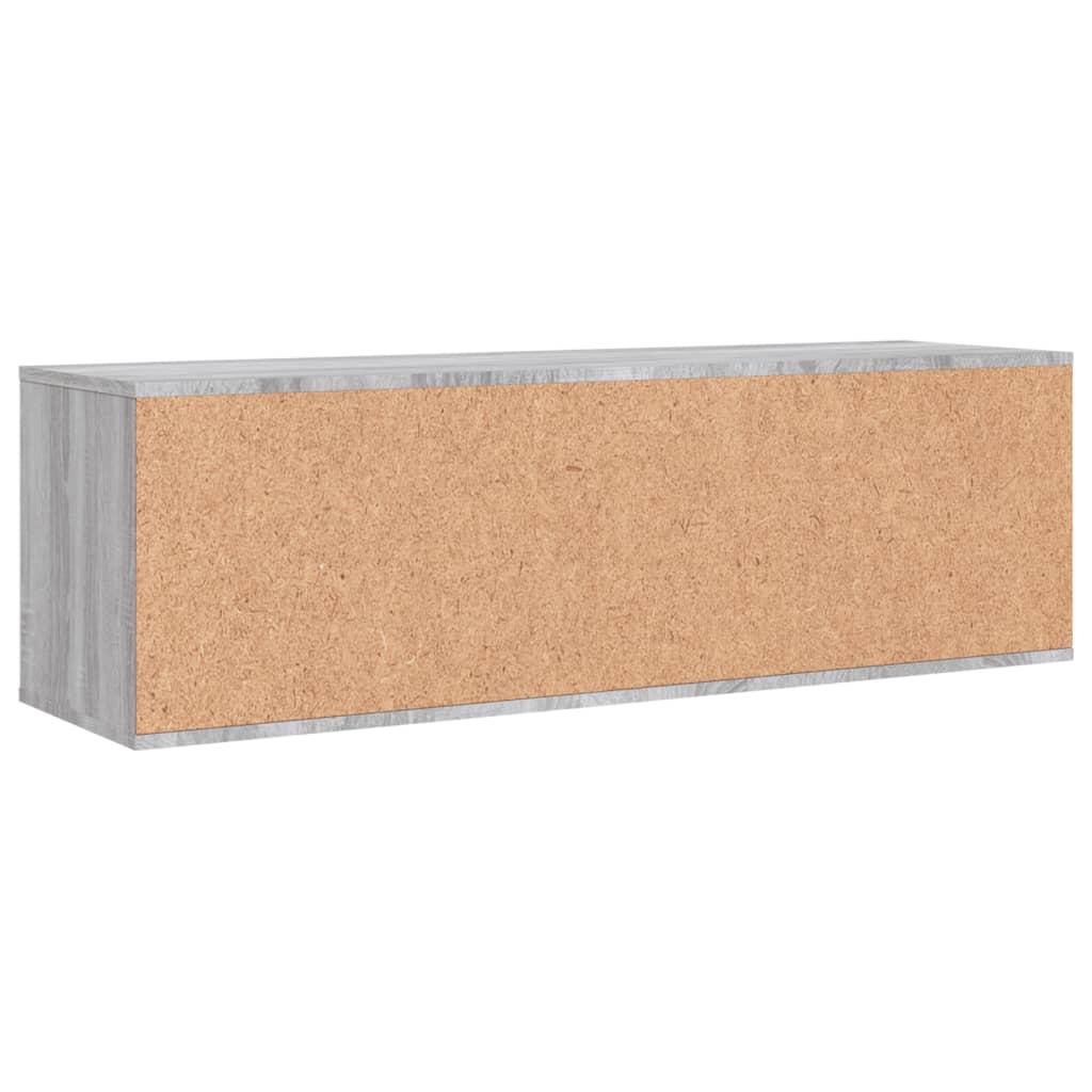 Meuble TV sonoma gris 120x34x37 cm bois d'ingénierie