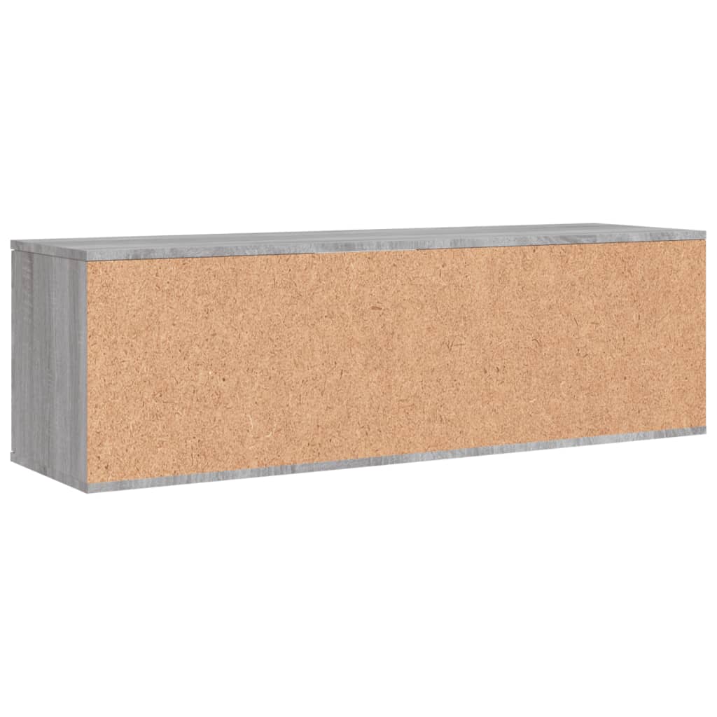 Meuble TV sonoma gris 120x34x37 cm bois d'ingénierie