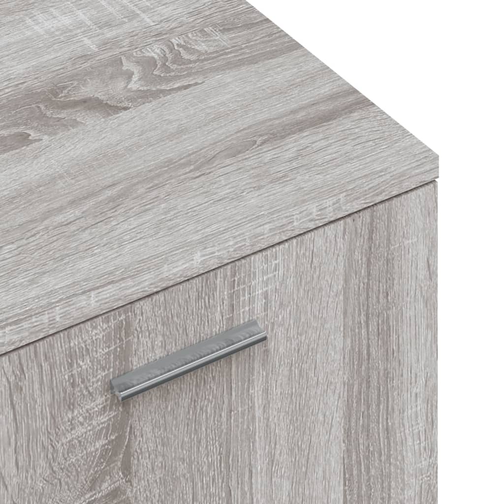 Meuble TV sonoma gris 120x34x37 cm bois d'ingénierie