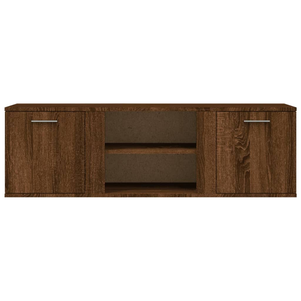 Meuble TV chêne marron 120x34x37 cm bois d'ingénierie