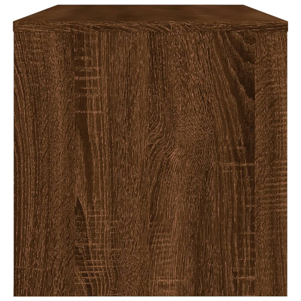 Meuble TV chêne marron 120x34x37 cm bois d'ingénierie