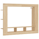 Meuble TV chêne sonoma 152x22x113 cm bois d'ingénierie