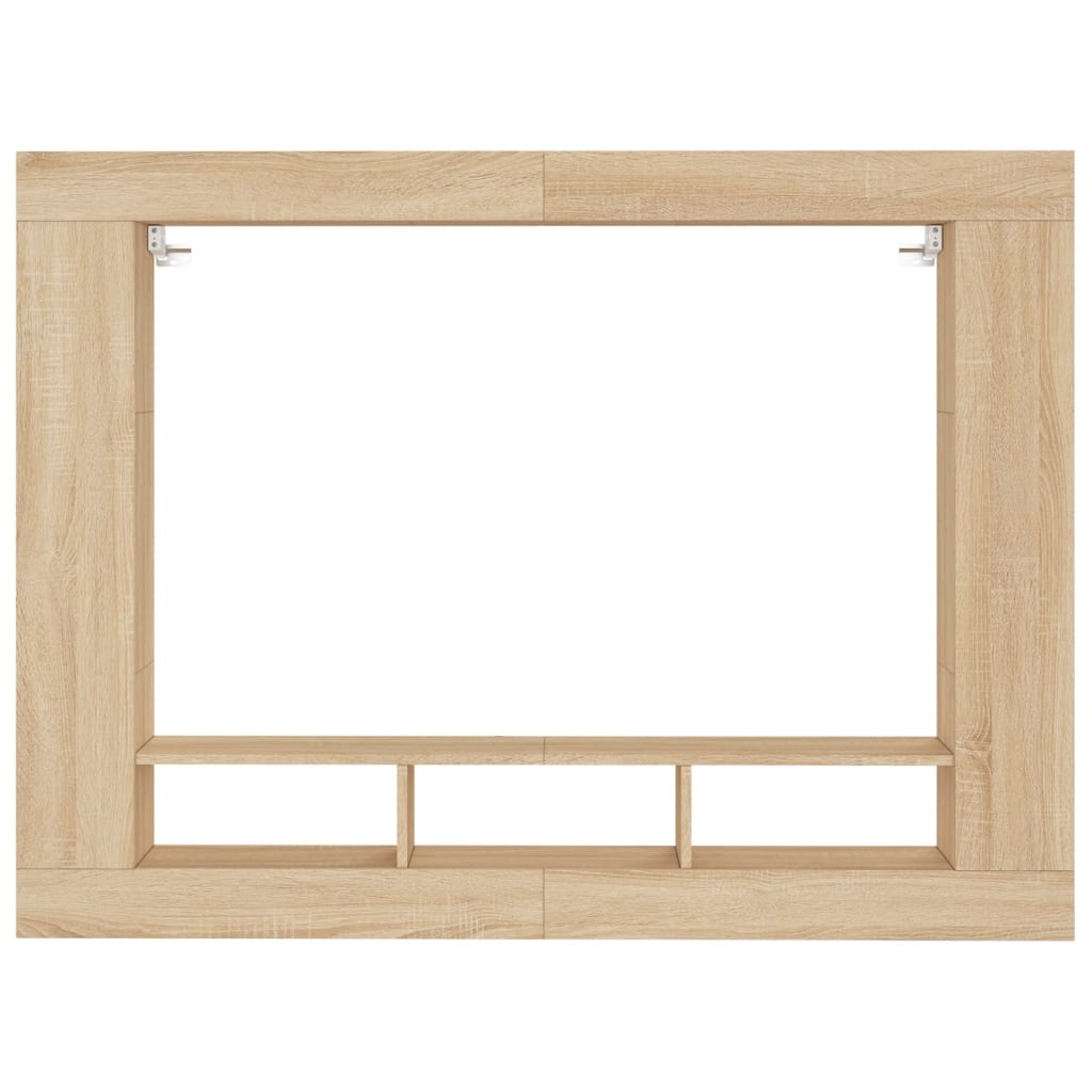 Meuble TV chêne sonoma 152x22x113 cm bois d'ingénierie