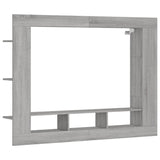 Meuble TV sonoma gris 152x22x113 cm bois d'ingénierie